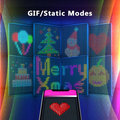 Animated Curtain String Lights 400 LED Smart DIY Picture Display Garland Bluetooth App LED String Outdoor RGB Fairy Lights Decor